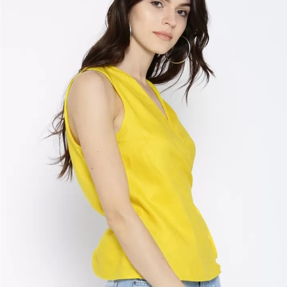Mango linen wrap up top size 4 - Picture 5 of 9